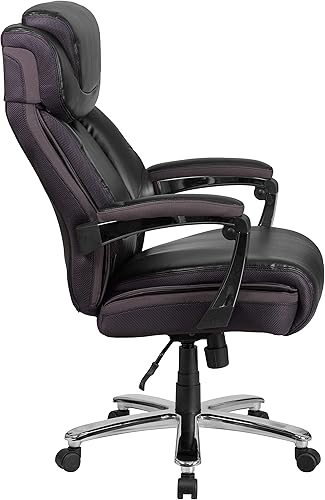 Miniatura 11 de Flash Furniture Hercules Series High-Back Swivel LeatherSoft Office Chair, Ergonomic Executive Chair with Headrest and Adjustable Height, Black