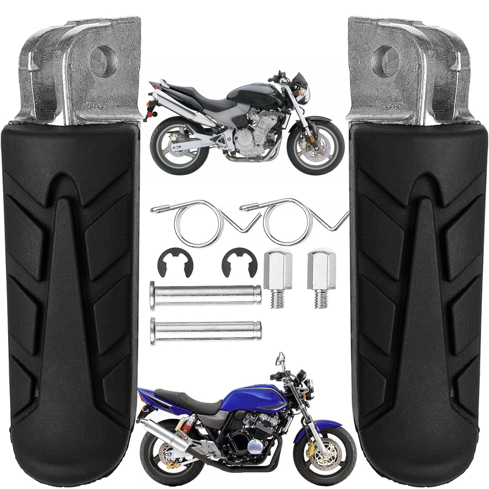 Front Foot Peg Adapters For Honda CB1000, Grom 125, VFR800, VTR1000F, CB750F2