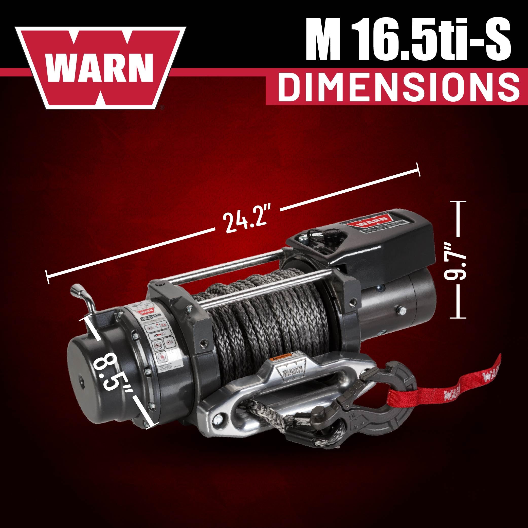 Amazon.com: WARN 16.5ti-S Heavyweight Winch – 16,500 lb Pulling 