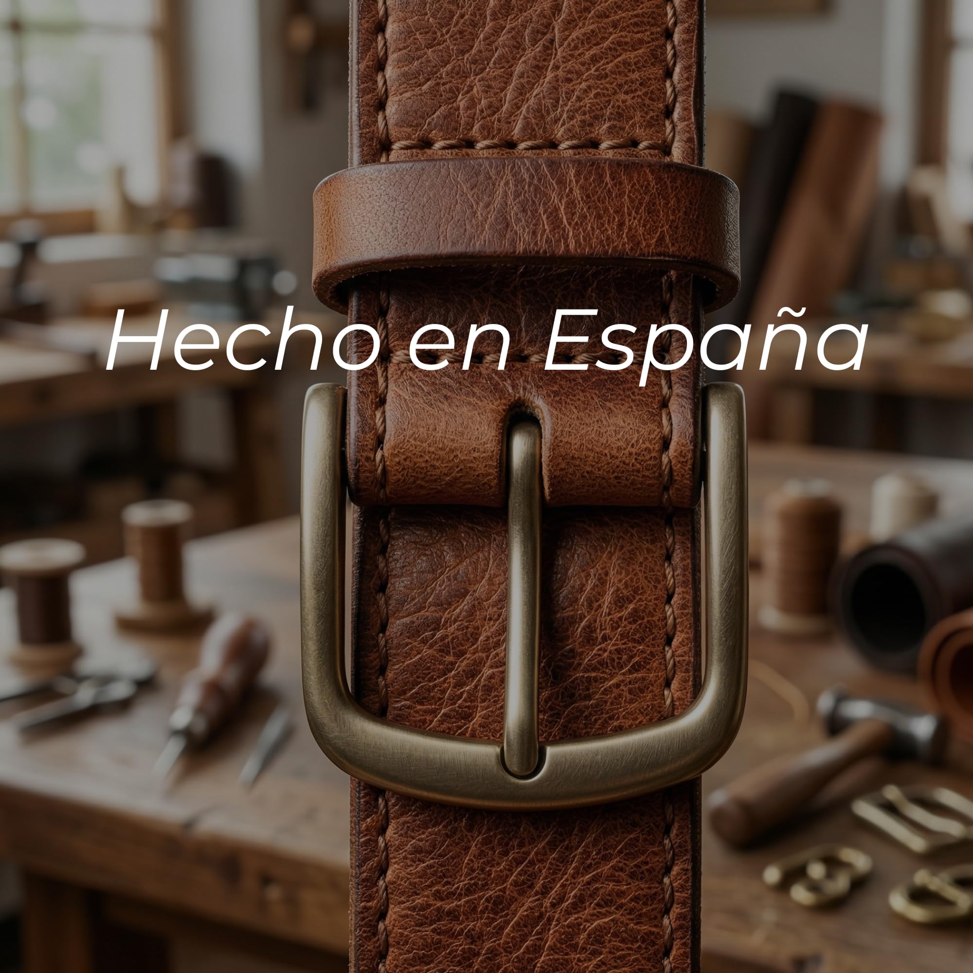 Cinturón Hombre Cuero Piel Reversible Hecho en España, Hebilla Metálica Elegante, Doble Cara Negro/Marino, Ajustable, Estilo Formal Casual para Traje, Oficina, Vaquero y Negocios