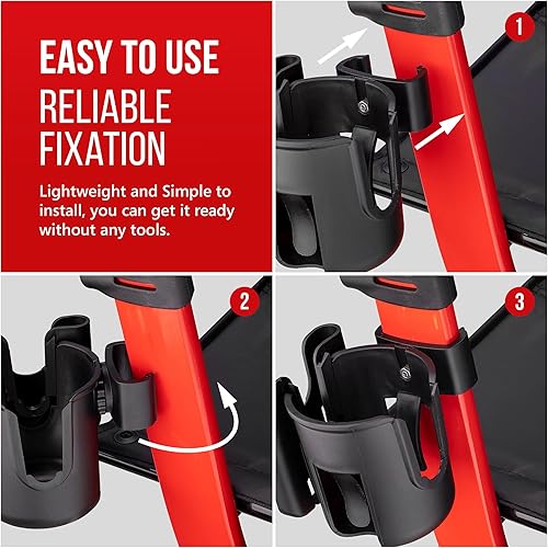 Miniatura 6 de Soporte para taza y teléfono con clip  Diseñado exclusivamente para ser compatible con los andadores con ruedas Nitro Drive Medical