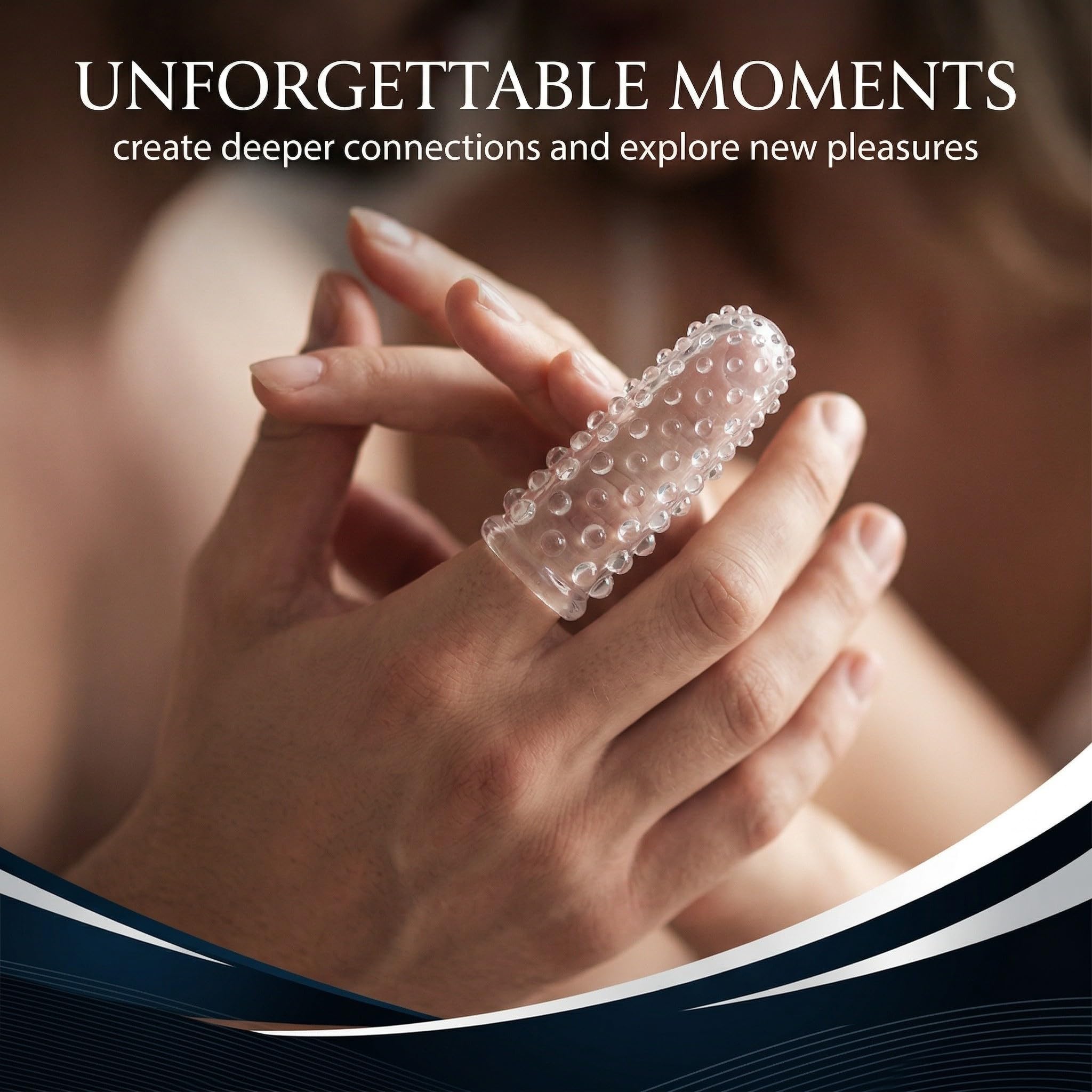 4 Pezzi Proteggi Dita Erotici, Manicotti per Massaggio Alle Dita Punto G, Finger Stimolatore per Clitoride Facili da Trasportare Sex Toys per Coppie(Trasparente)