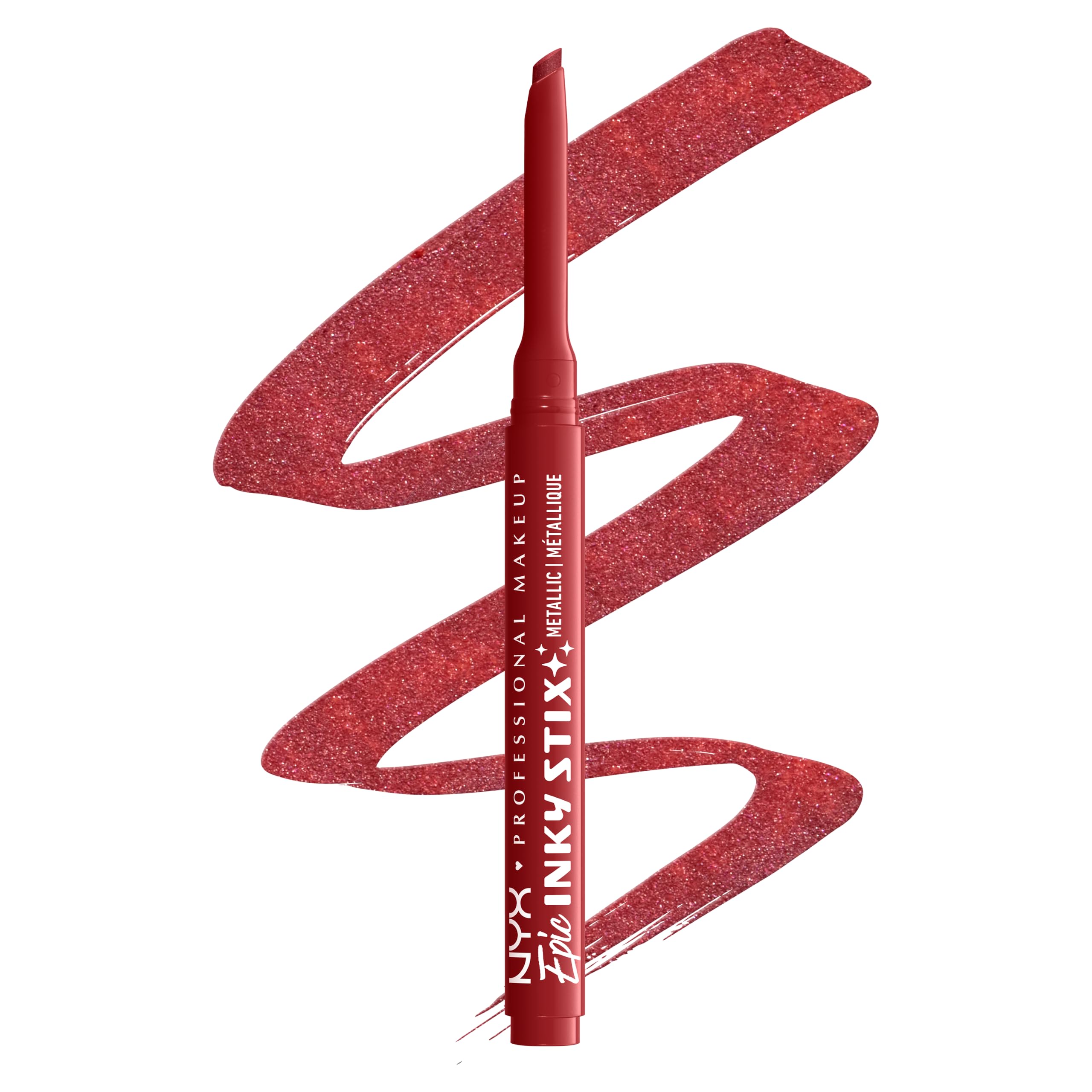 NYX Professional Makeup Eyeliner, Epic Inky Stix Long Lasting: Robotic Red