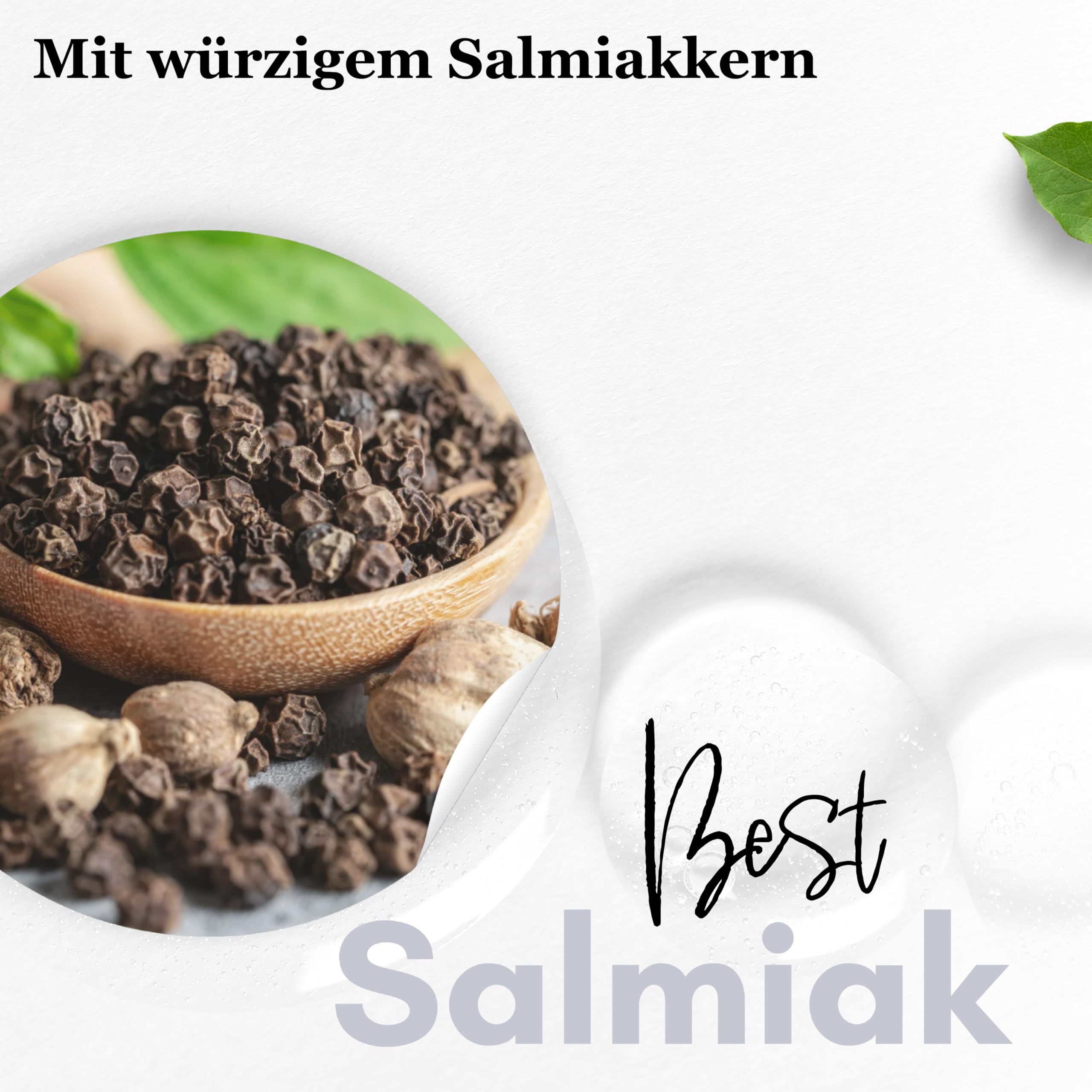 WILHELM Müller Salmiak Kugeln - Bonbons wie vom Jahrmarkt - Lakritz Kugeln mit weichem Kern - Süßigkeiten im praktischen Beutel aus Deutschland - 2500g