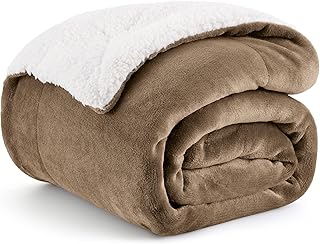 Bedsure Sherpa Fleece Throw Blanket Twin Size for Couch -...