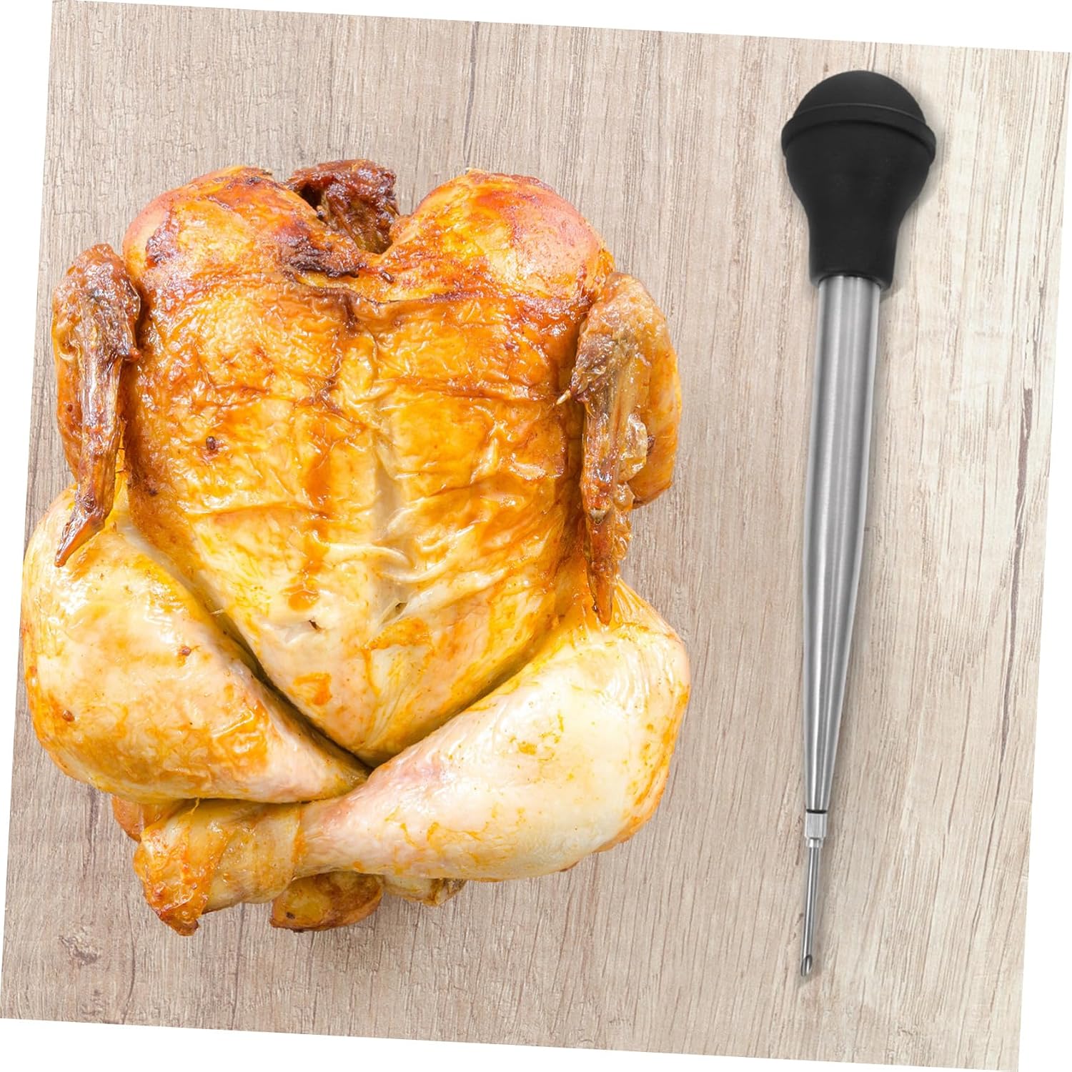 Ciieeo 1set Spice Injecting Tools Seasoning Sauce Injector for Barbecue Meat Reusable Kitchen Meat Injector Food-grade Easy to Clean for Turkey and Steak