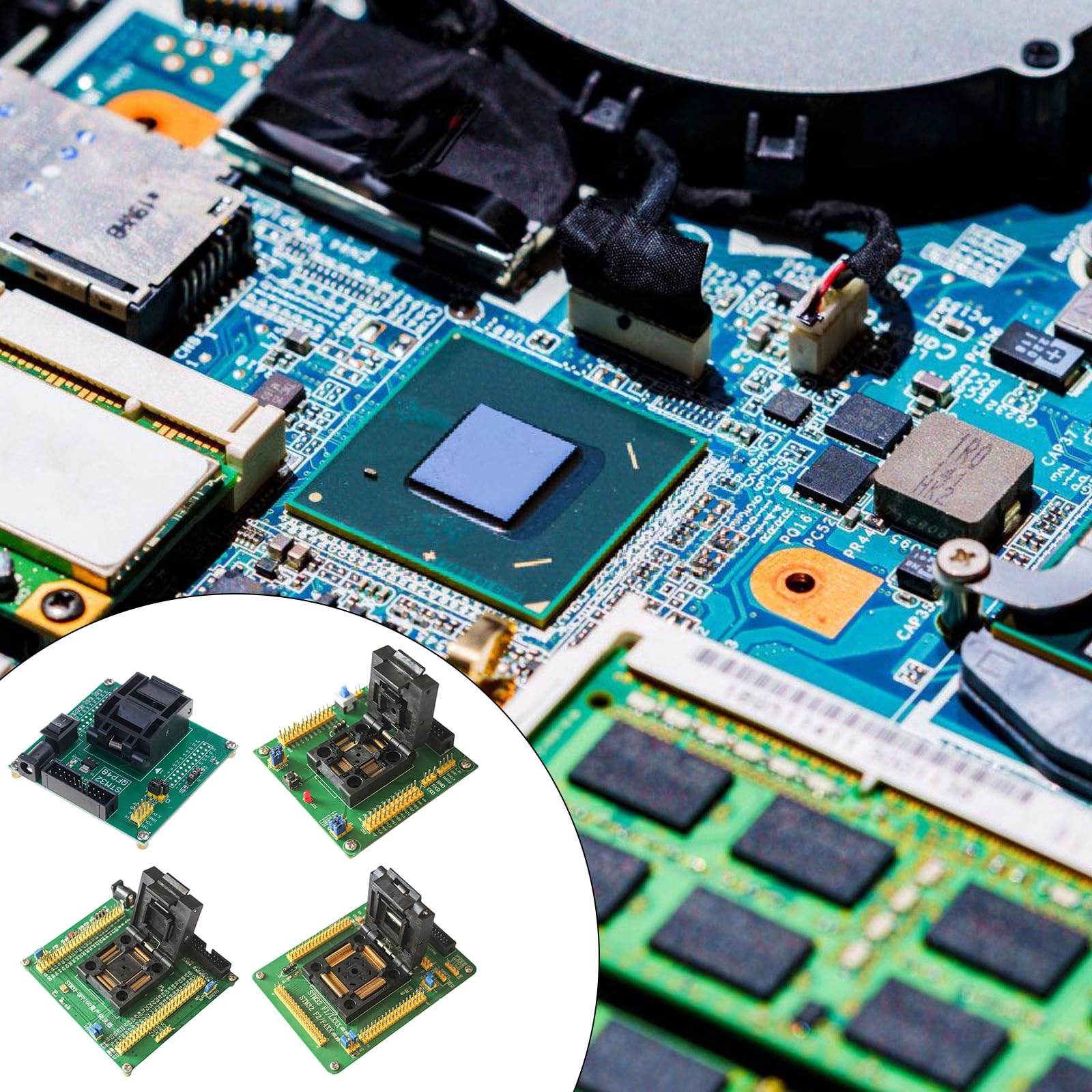 LQFP48 / 64/100/144ft Download Programmatore e Debugging Station con Struttura per Chip Burning Programmatore Adattatore