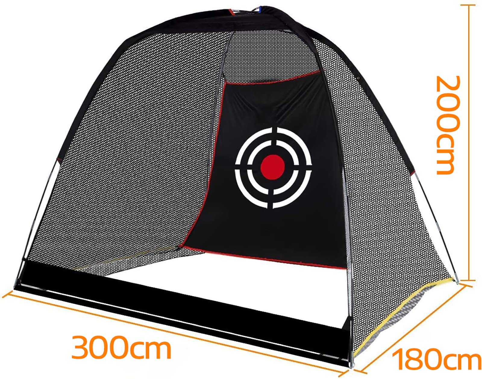 Kapler Golf Übungsnetz 300 x 200 x 180 cm: Großes Golfnetz für Garten & Indoor, Tragbares Schlagnetz mit Glasfaserstangen, Driving & Chipping Training Set