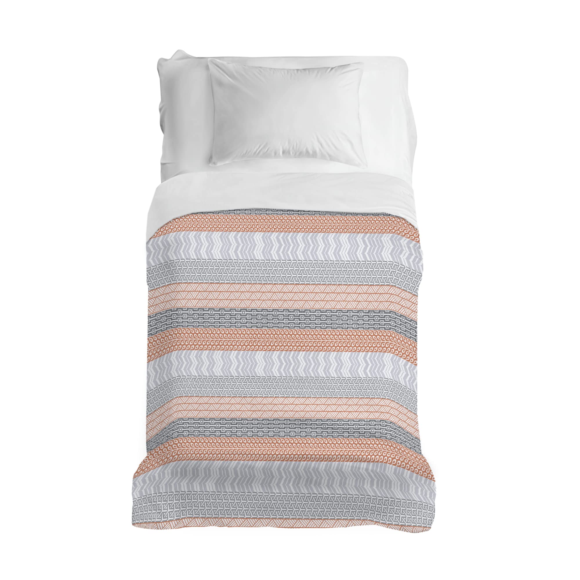 PENSIERI DELICATI Bedspread 170 x 280 cm, Single Sheet 100% Cotton Pique, Ideal as a Furniture Cover, 1 Square Bed Blanket