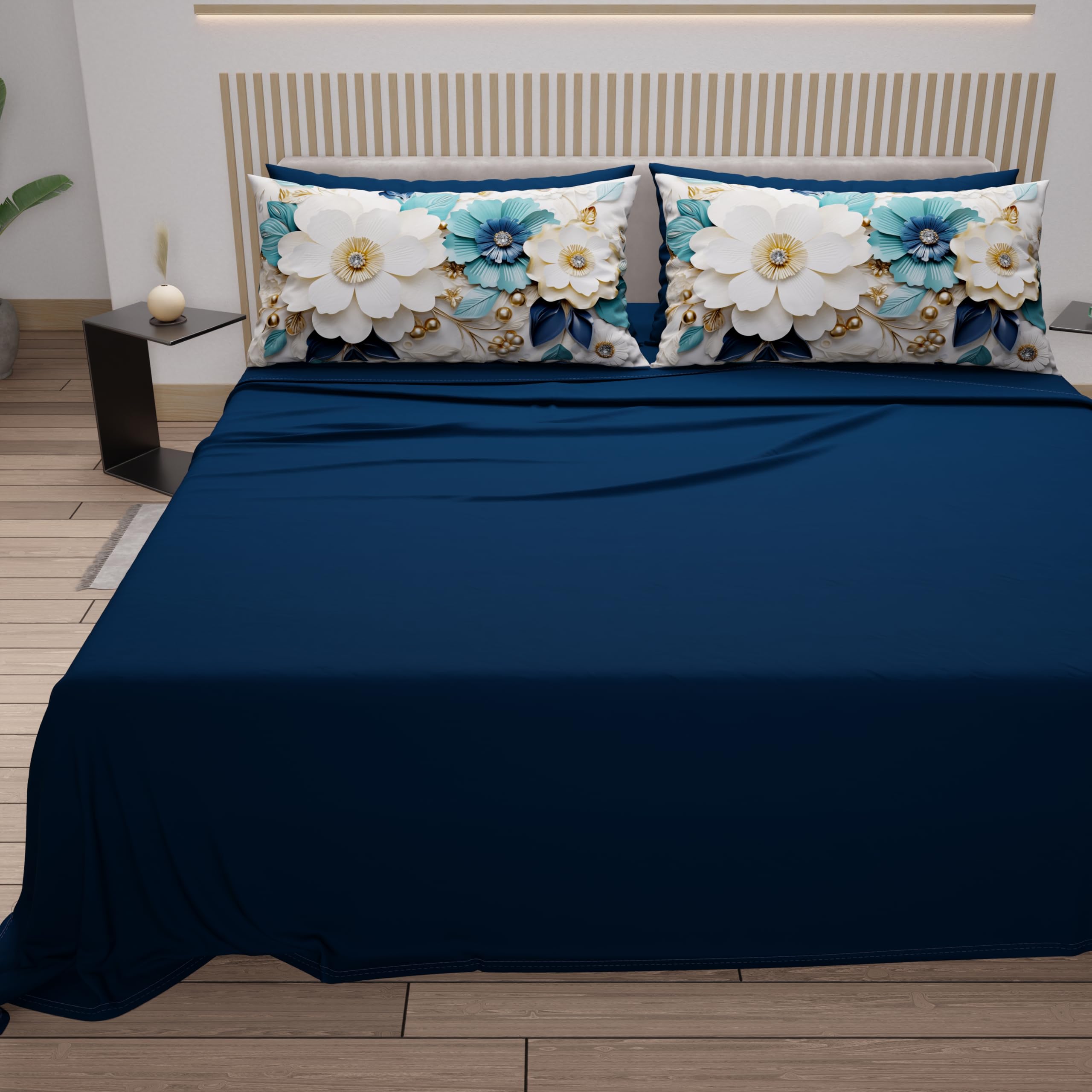 PETTI Artigiani Italiani, Cotton Sheets with Pillowcases in Digital Print, Single Bed Sheet, Single Bed Set - Image 3
