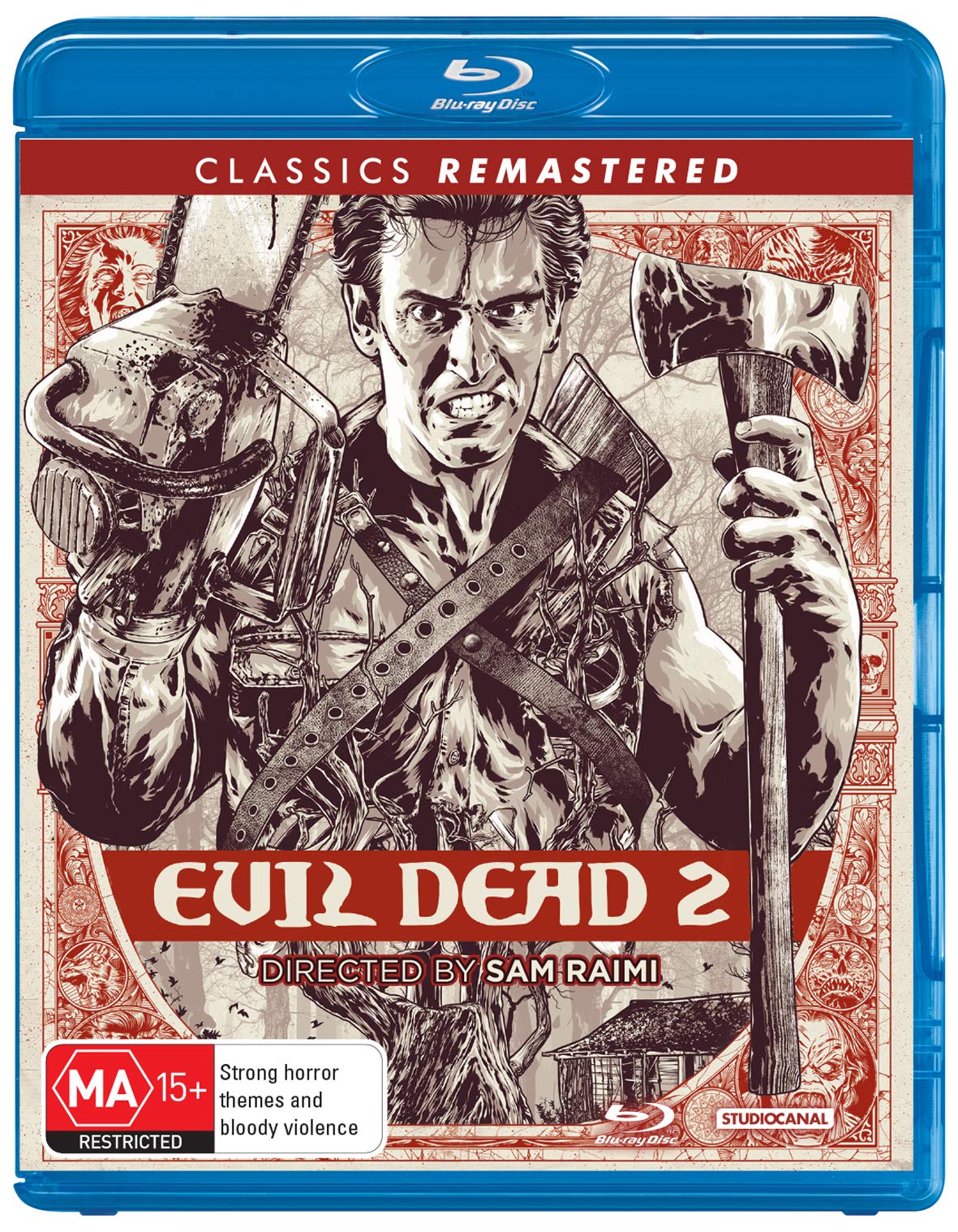 Evil Dead 2 Classics Remastered Region B Blu-ray formato físico original