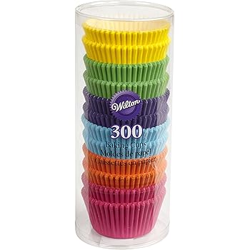 Wilton Rainbow Bright Standard Cupcake Liners, 300-Count