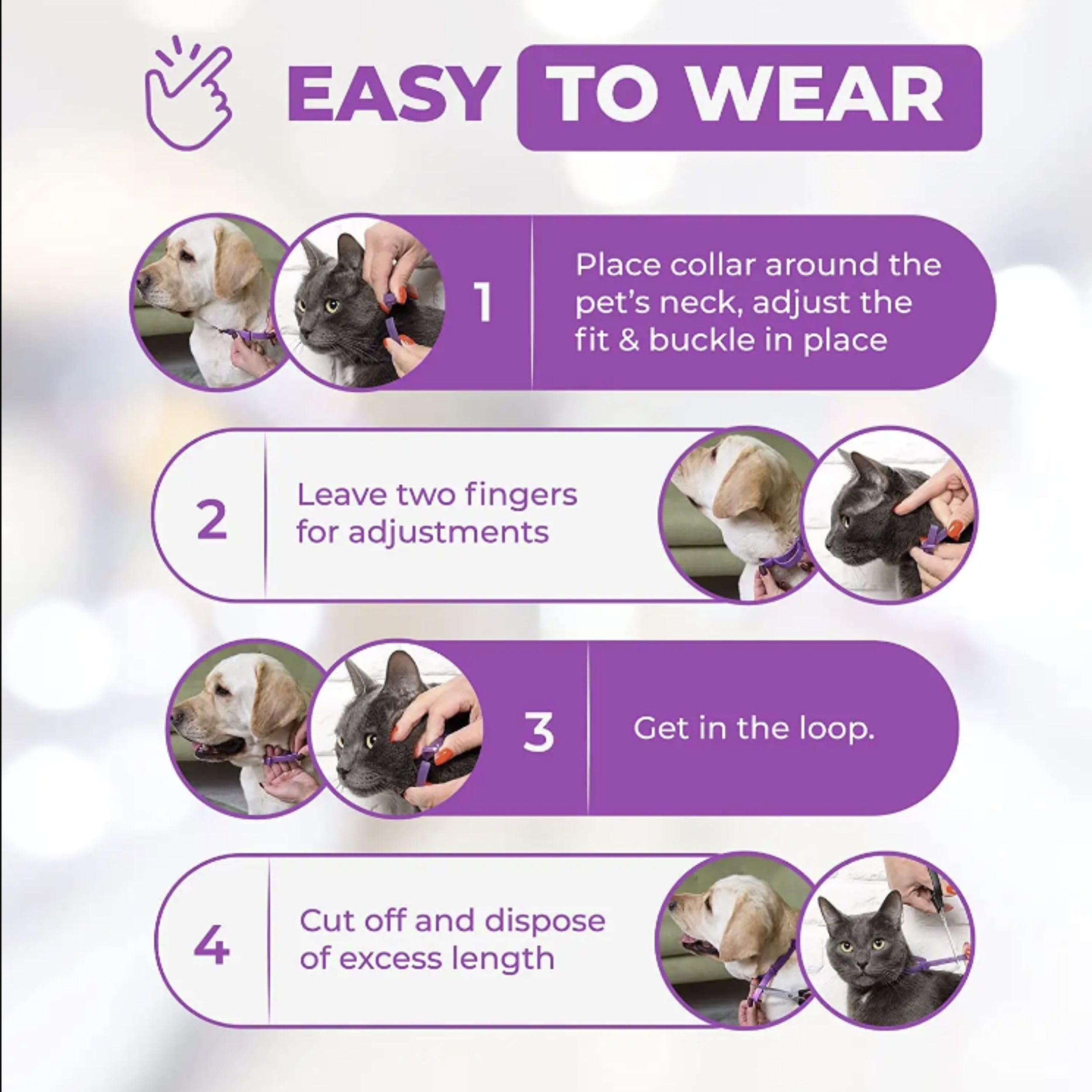 Calming Collar, Behavior and Calming Collar for Cats, 2Ct, Long-Lasting Pheromone Helps for 60 Days, Designed to Reduce Stress and Anxiety, Loud Noises, and Separation - image 4