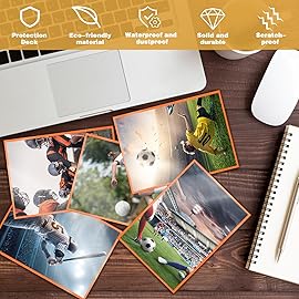 100 Count Matte Card Sleeves for Trading Cards, Standard Size Protective Sleeves Deck Card Protectors Fit for Baseball Cards, Sports Cards, MTG, Game Card Standard Cards (Orange)