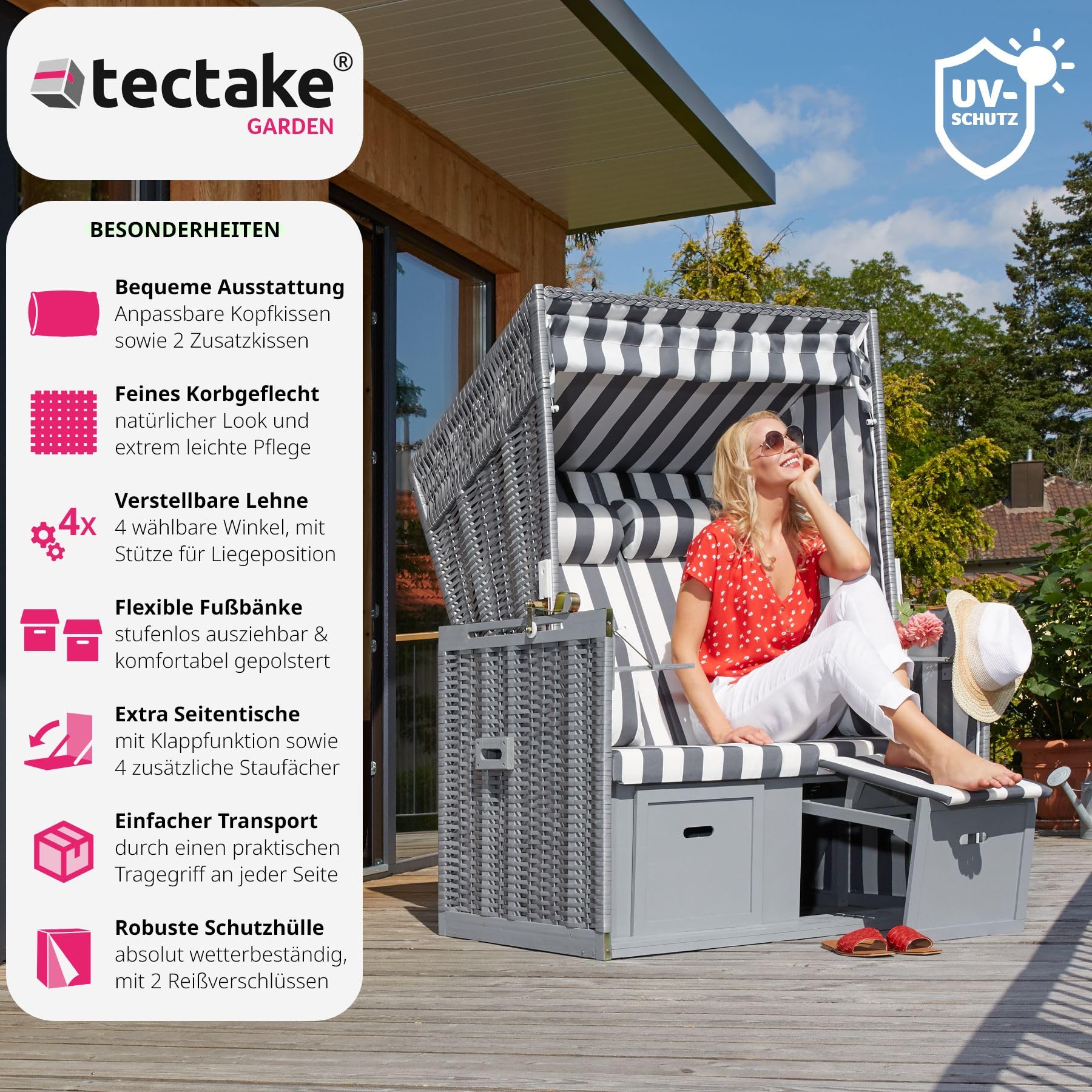 tectake strandkorb