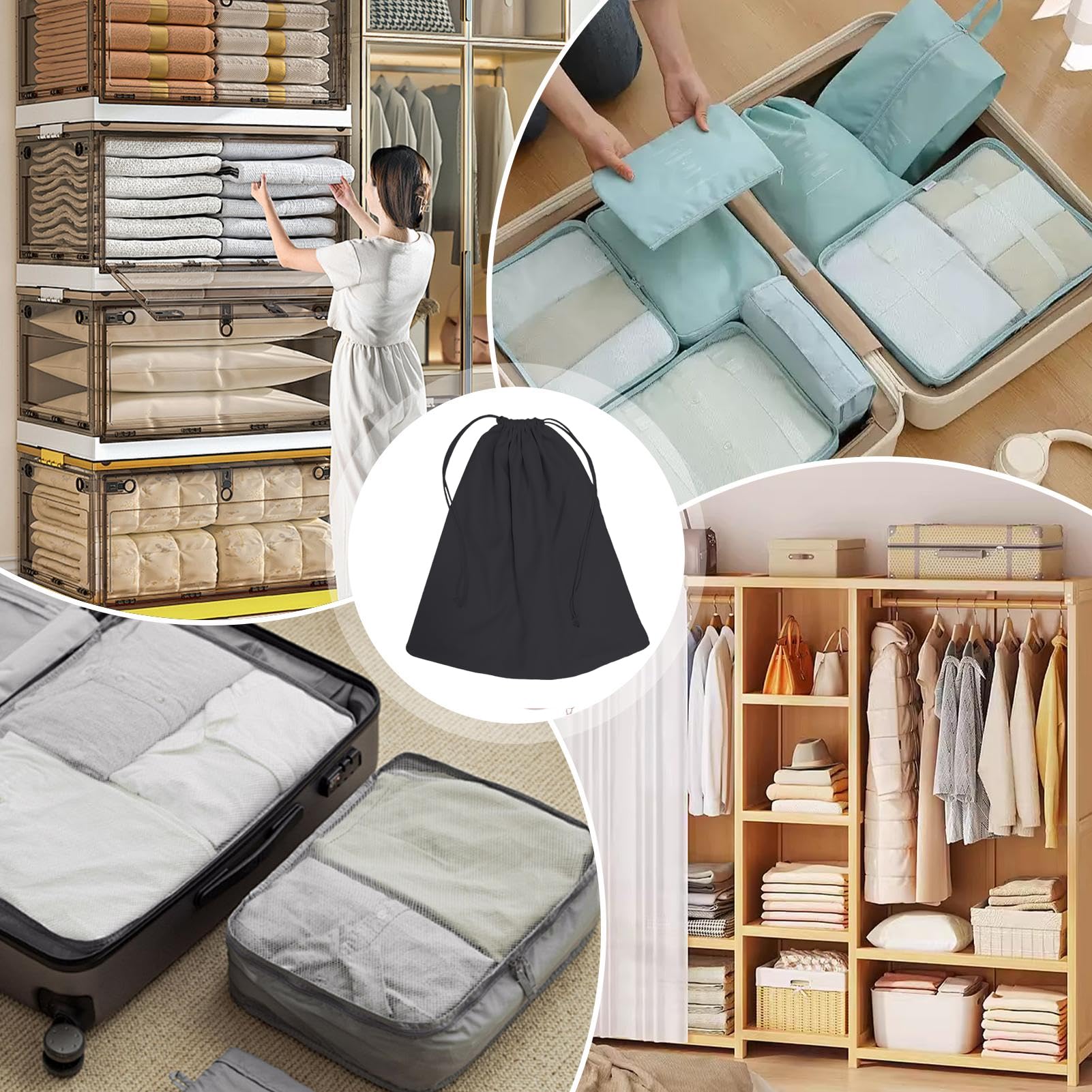 Sacs à chaussures de voyage, sacs à chaussures de voyage avec cordon de