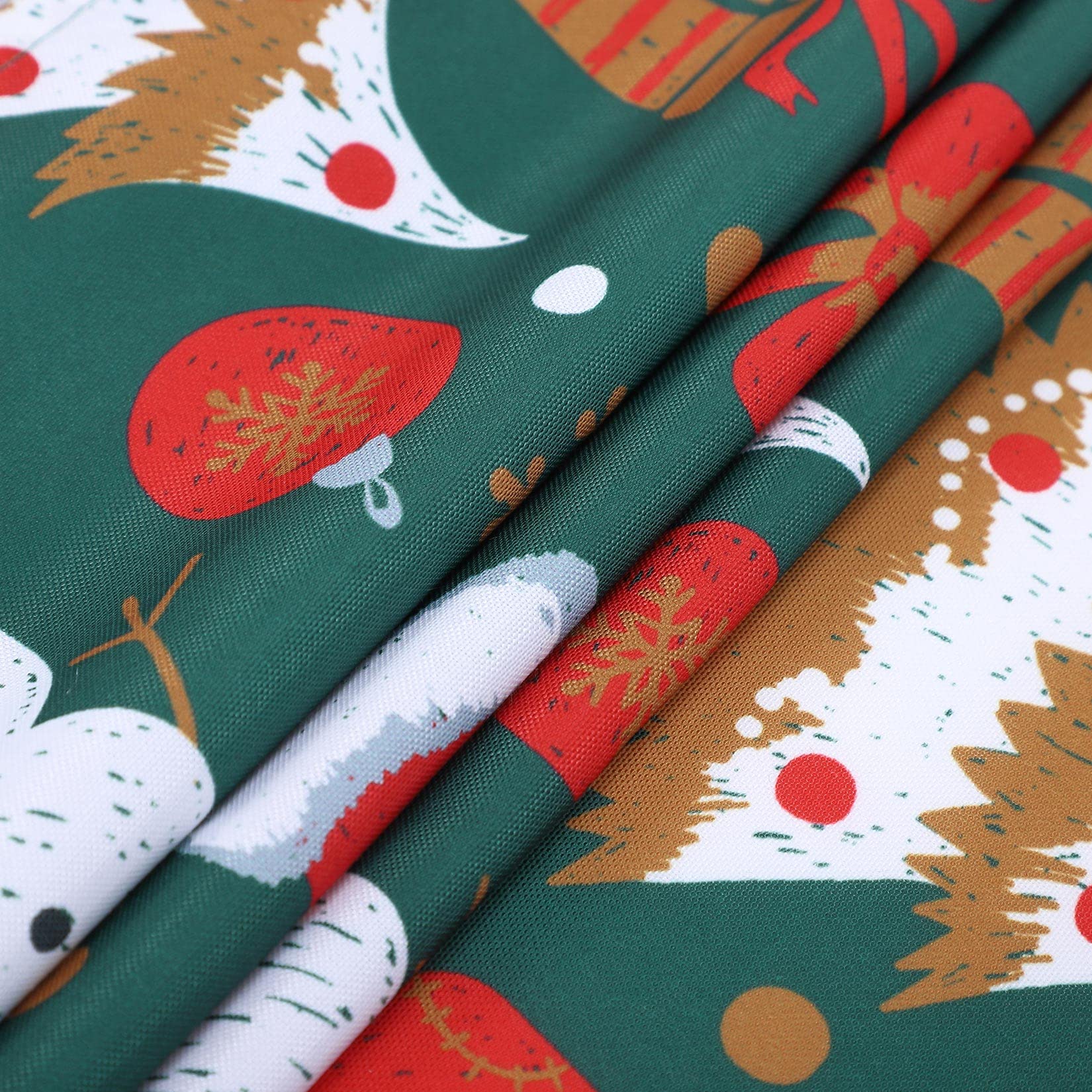 Runde Tischdecke Mit Schneeflocken-Muster – Wasserdichte, Auslaufsichere Weihnachtsdeko Für Runde Tische (177 Cm)