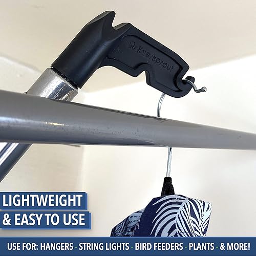 Miniatura 6 de EVERSPROUT Gancho Utilitario de 1.5 a 3 Pies con Poste Extensible (Alcance de 8 Pies de Altura) | Instalación y Colocación de Luces Navideñas/de