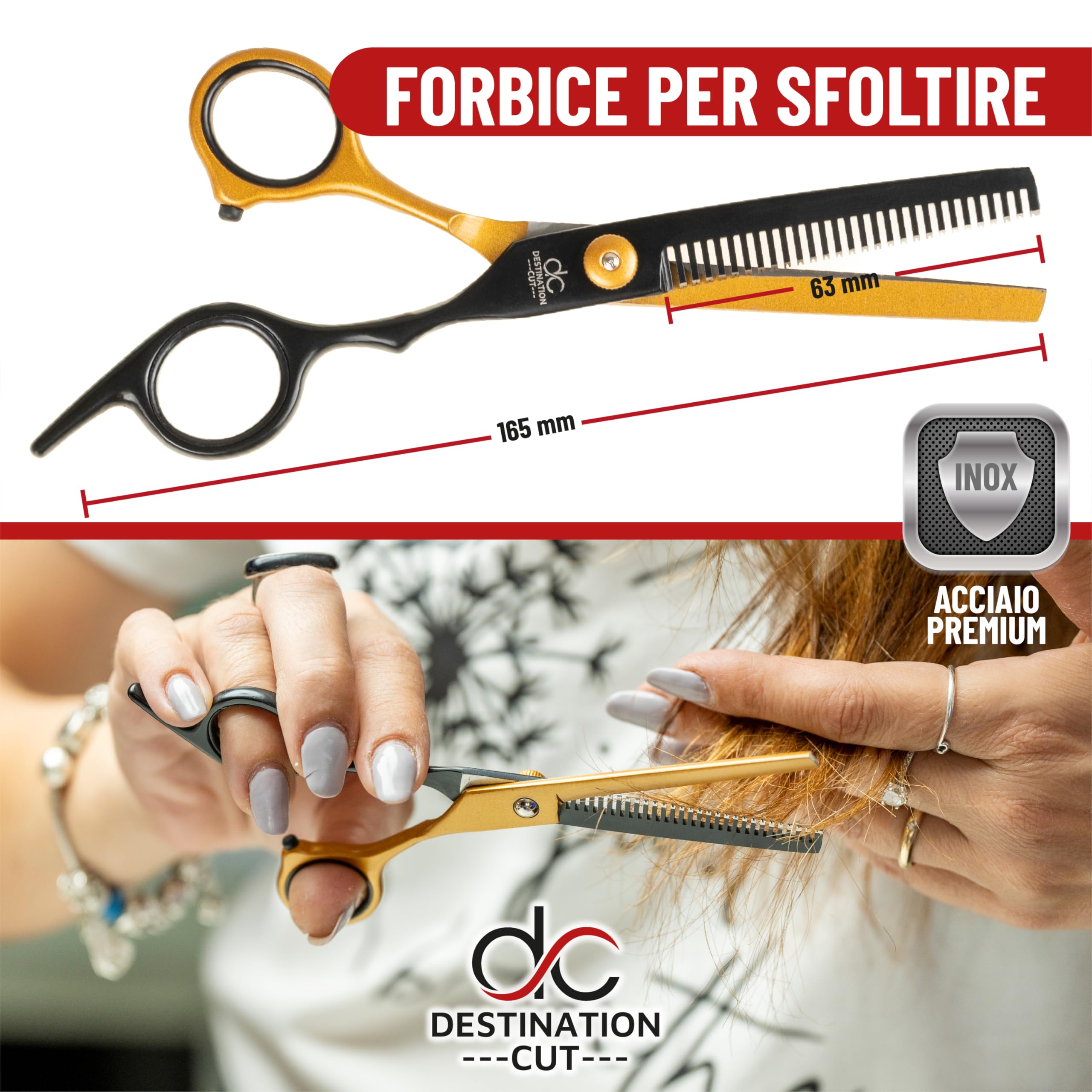 Set Forbici Parrucchiere Professionali - Forbici Per Sfoltire I Capelli di Alta Qualità