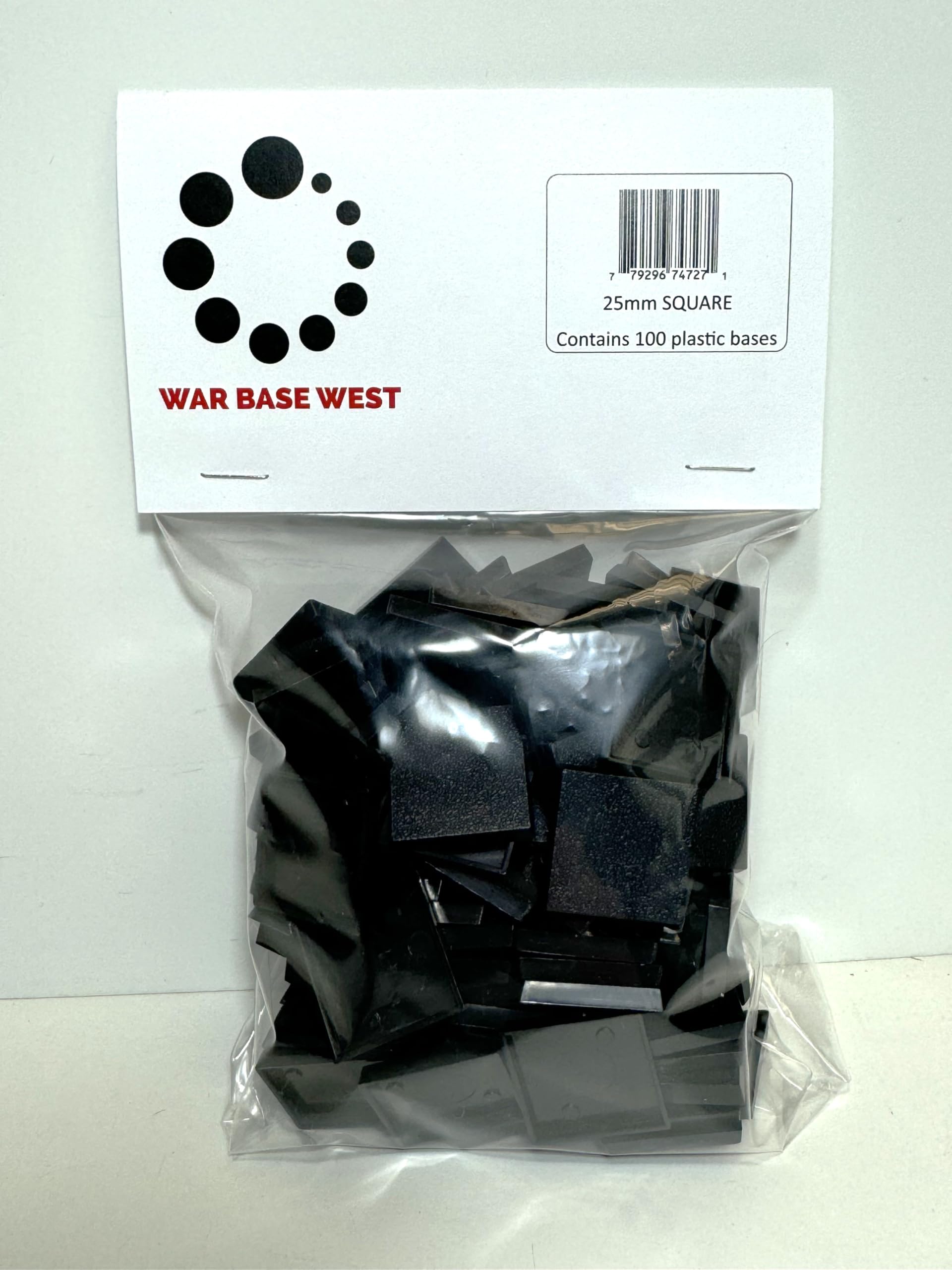 Lot of 100 Warhammer Fantasy 25mm Square Bases Saurus Orc Chaos Wargame Bitz