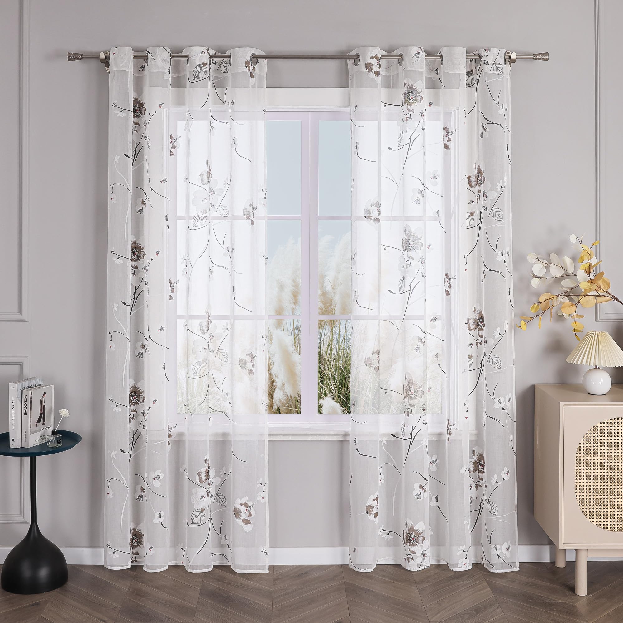 Rideau voilage transparent pour habiller petite fenetre de chambre