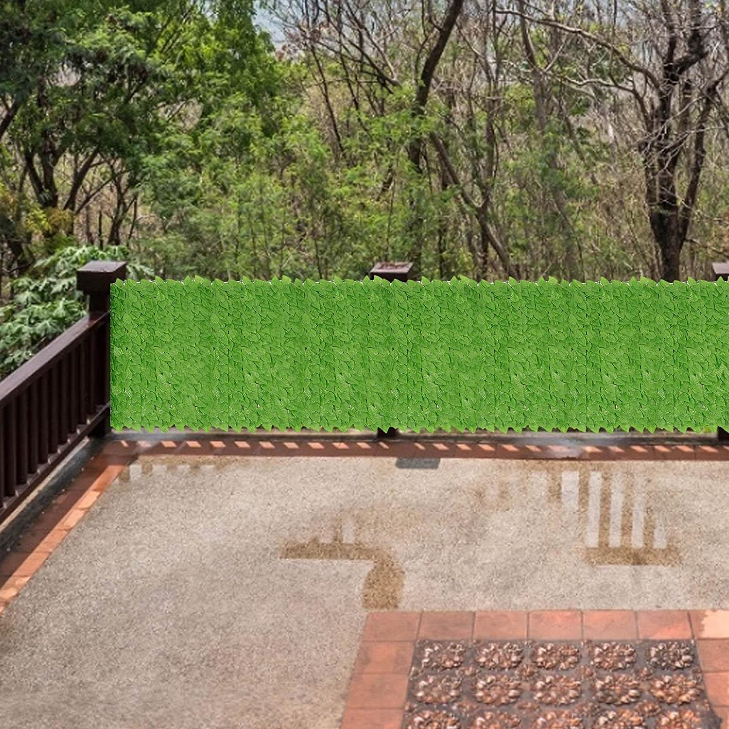 Panele Ogrodzeniowe Ze Sztucznych Żywopłotów Można Ciąć Sztucznych Liści Bluszczu Ogrodzenie Mur Dekoracje Dla Balkon Ogród Dziedziniec (Color : Green, Size : 100x200cm)