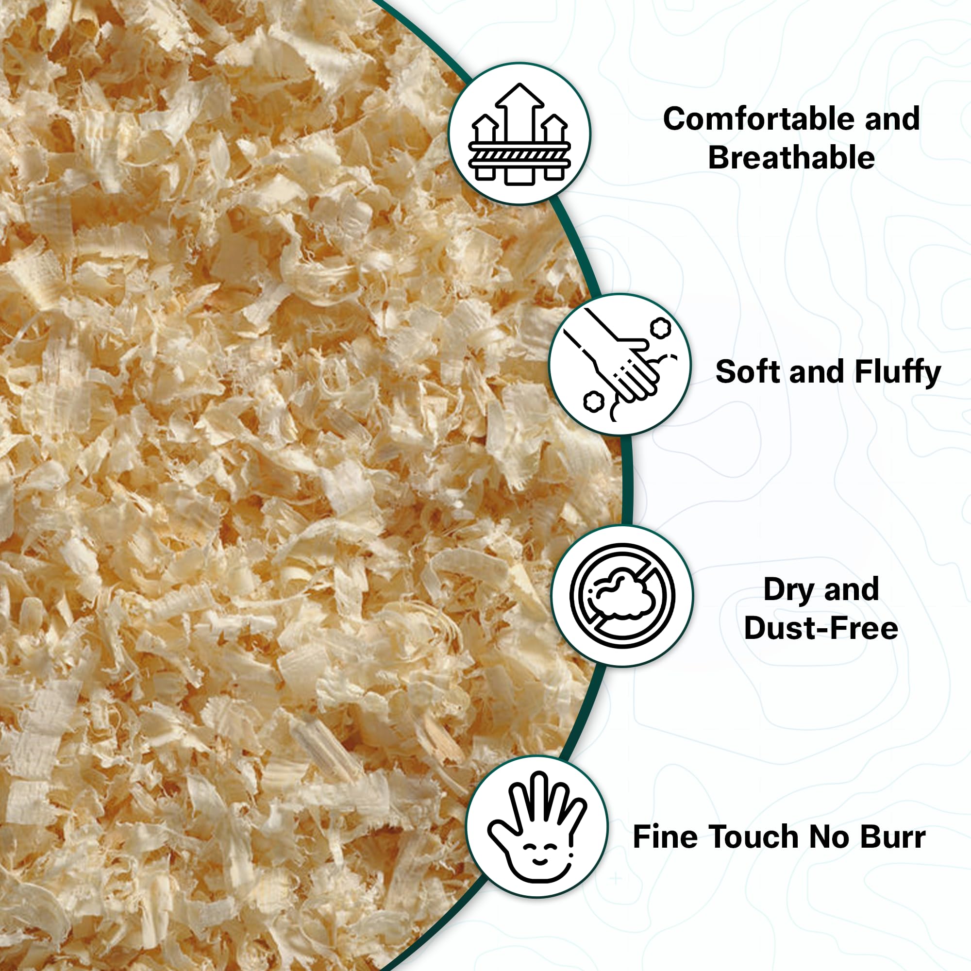 Sparrows Daughter 100% Natural Pine Wood Shavings Bedding | Odor Control High Absorbency Low Dust | Nesting Material for Sparrows Canaries Budgies Hamsters Rabbits Guinea Pigs | 100g 4