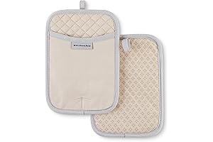 KitchenAid Asteroid Pot Holder Set: Superior Protection in a Tan Hue