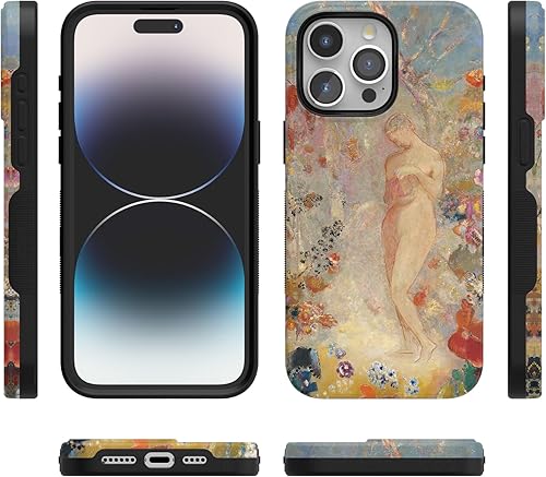 Vista 92 de Casely Funda para iPhone 15 Pro Jardín Secreto Flores mixtas Funda atrevida Compatible con MagSafe y botón de acción Jardín Secreto Floral