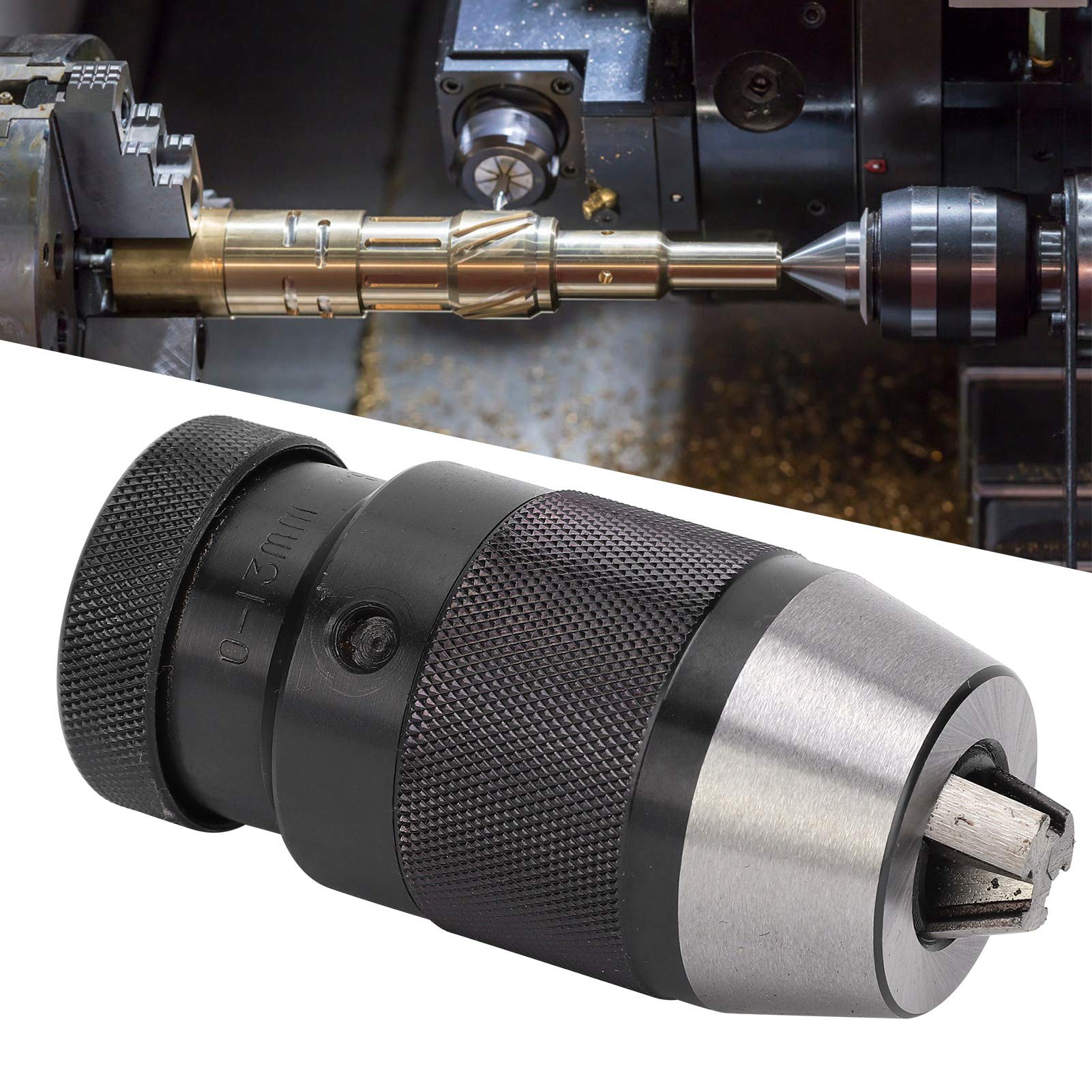 Mandrino per trapano autobloccante senza chiave con adattatore per utensili manuali elettrici per torni a manicotto 0‑13 mm B16
