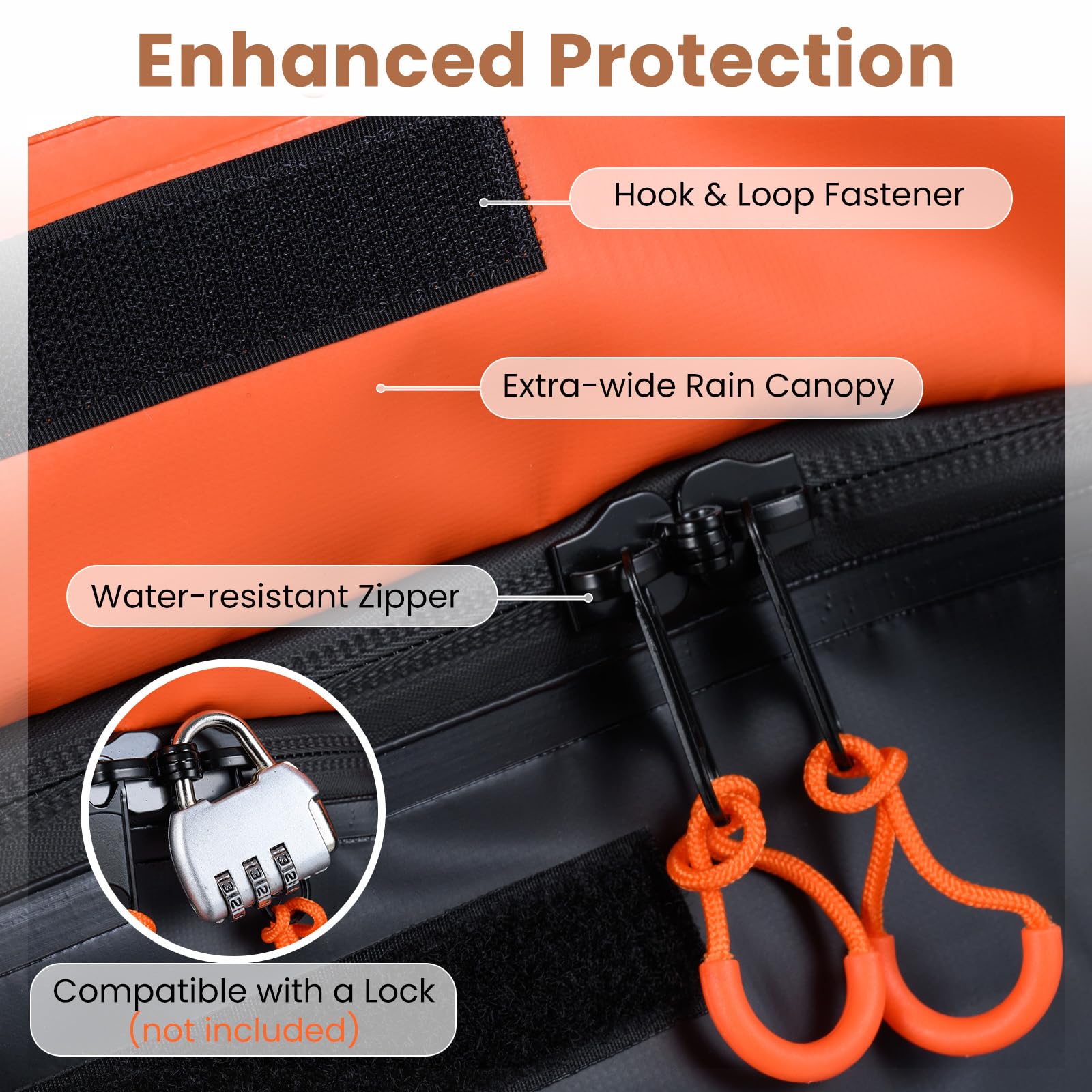 GIANTEX Borsa da Carico per Camion e Cassone Auto, Borsa da Trasporto Impermeabile in PVC Resistente con Cinghie di Fissaggio per Gancio di Traino, per SUV, Fuoristrada e Furgoni (148 x 61 x 61 cm)