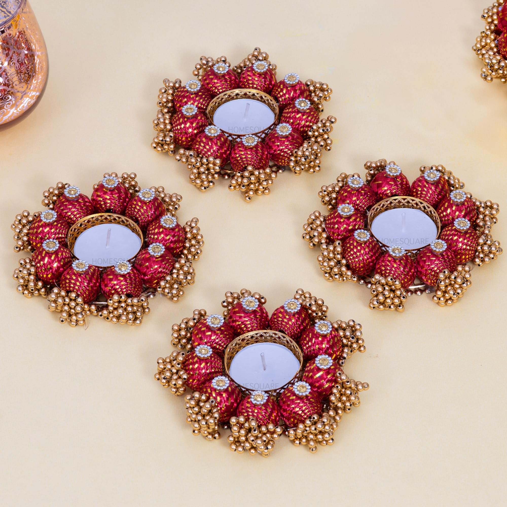 HomeSquare Tealight Candle Holders Diwali Diyas with Tealight Candles (B0DGLBPXKR) Amazon Price History, Amazon Price Tracker