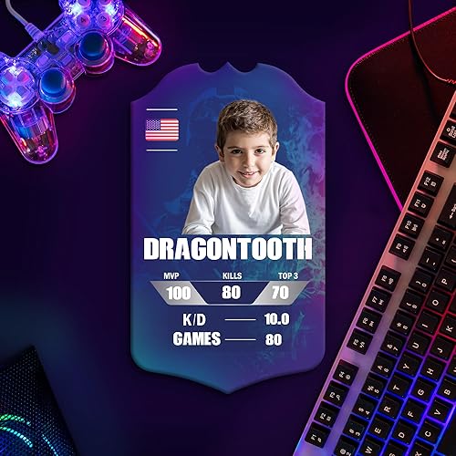 CRYPTONITE Tarjeta de videojuego personalizada de placa | Videojuego famoso | Gamer Stuff I Shooter Game I Opciones de múltiples tamaños