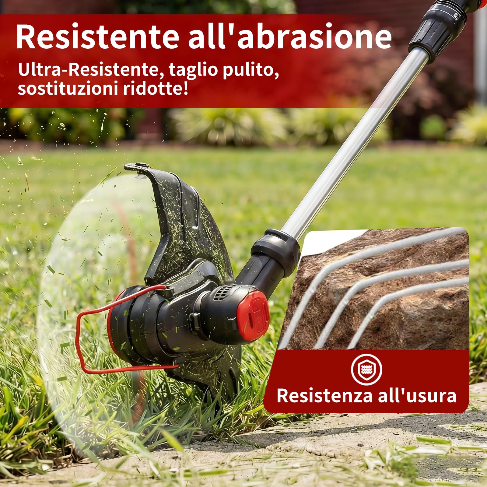 6 bobine di filo di ricambio compatibili con Einhell GE-CT 36/30 Li E, GE-CT 36/33 LI E, AGILLO 36/255 BL, AGILLO 18/200, GP-CT 36/35 Li BL per bobina di filo di ricambio Einhell