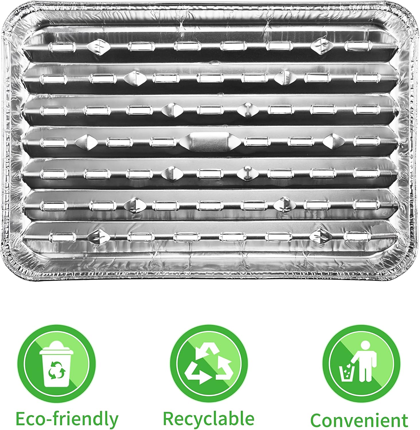 Roponan 30-Pack Disposable Grill Toppers, Aluminum Foil Grill Pans with Holes, Grill Accessories for Barbecue, Outdoor Cooking and Camping : Patio, Lawn & Garden