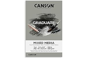 Canson Graduate Grey Toned Mixed Media Paper Sketchbook - 5.5" x 8.5"