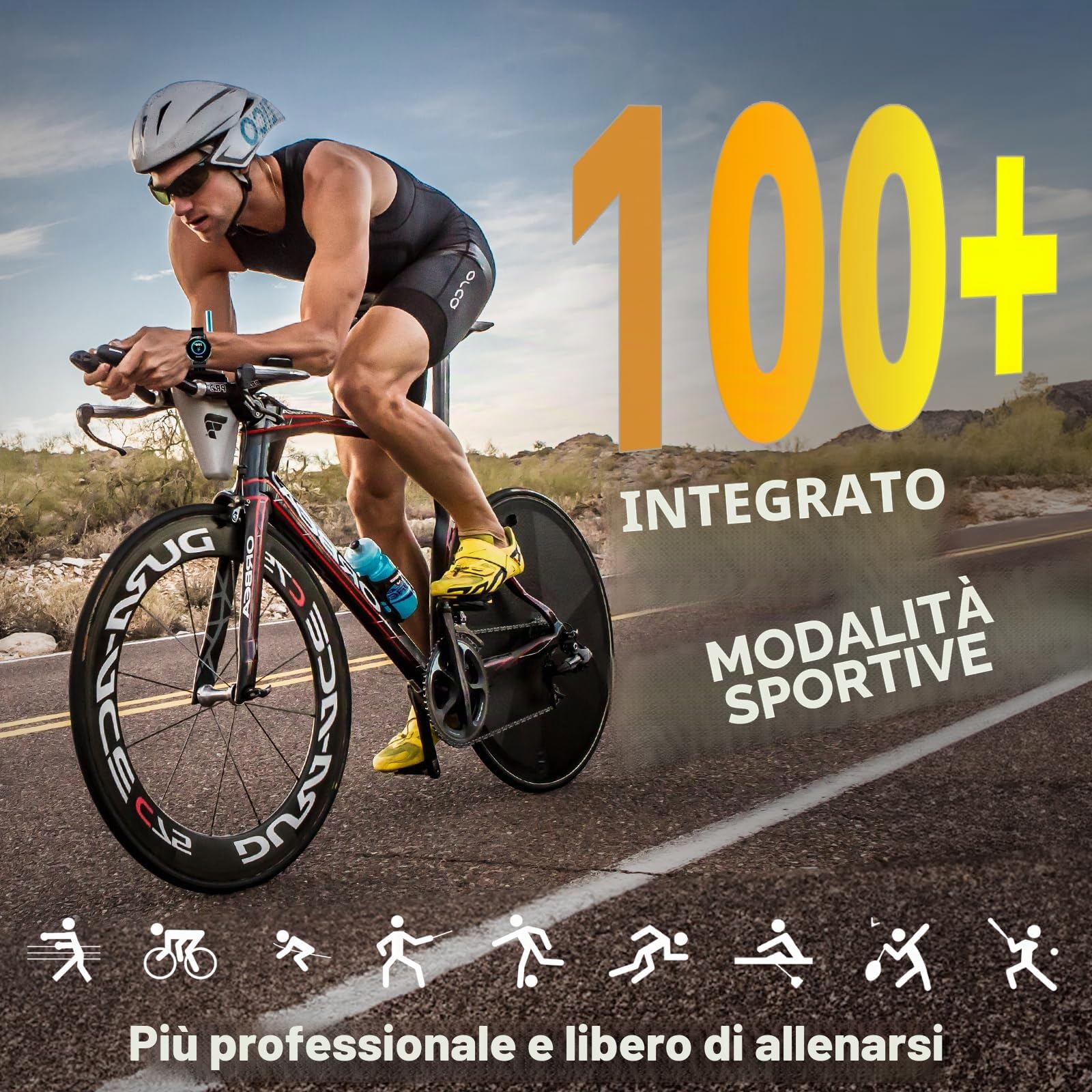 Smartwatch Uomo, 1.39" Orologio Smartwatch Uomo con Risposte/Chiamate, Impermeabile Smart Watch con 190+ Modalità Sportive Monitoraggio del Sonno/Contapassi per IOS/Android