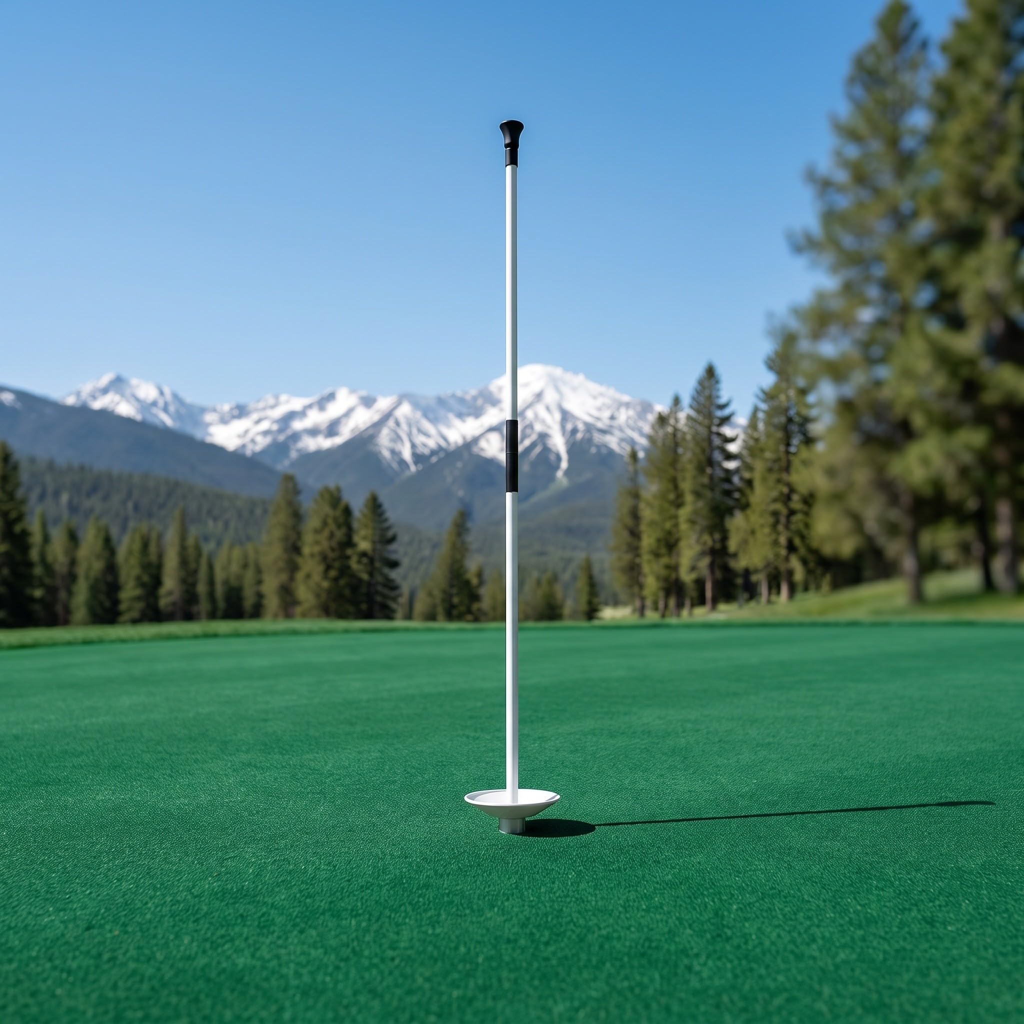 ibasenice 2 piezas de mástil de bandera de golf portátil y desmontable