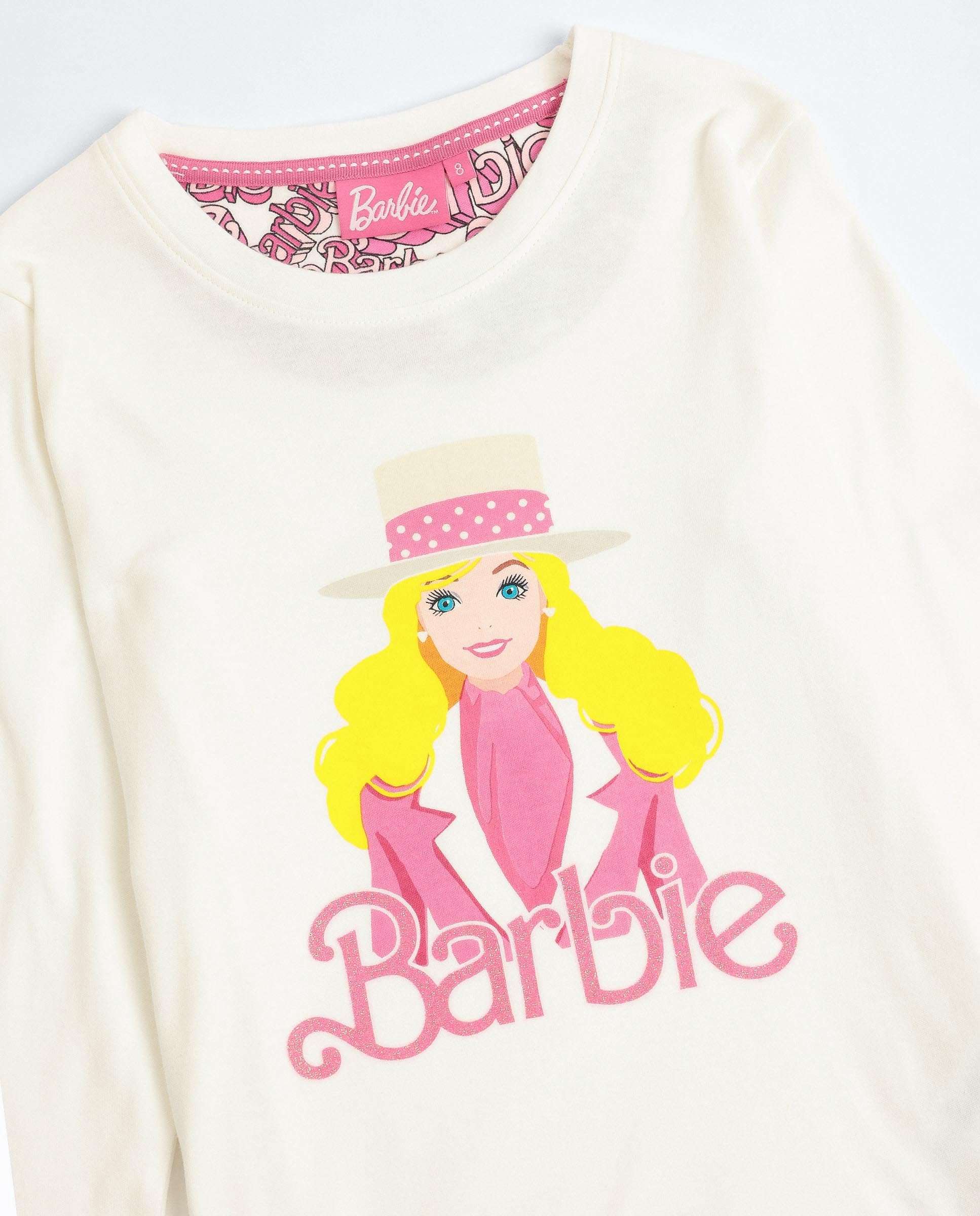 Barbie Schlafanzug für Mädchen, langärmelig, schick
