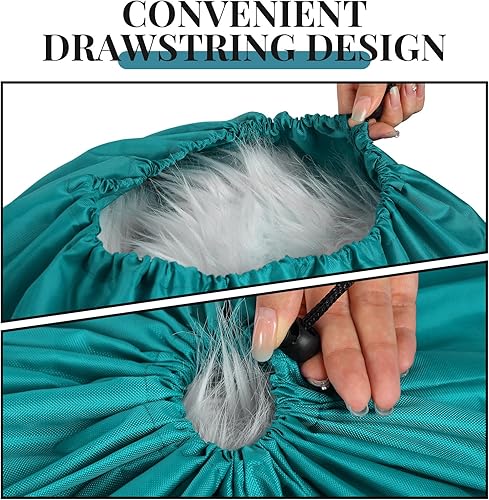 Miniatura 5 de 12 bolsas de lavandería de 28 x 45 pulgadas, bolsa organizadora de viaje a granel con cordón ajustable, cesta para campamento, hogar, universidad,