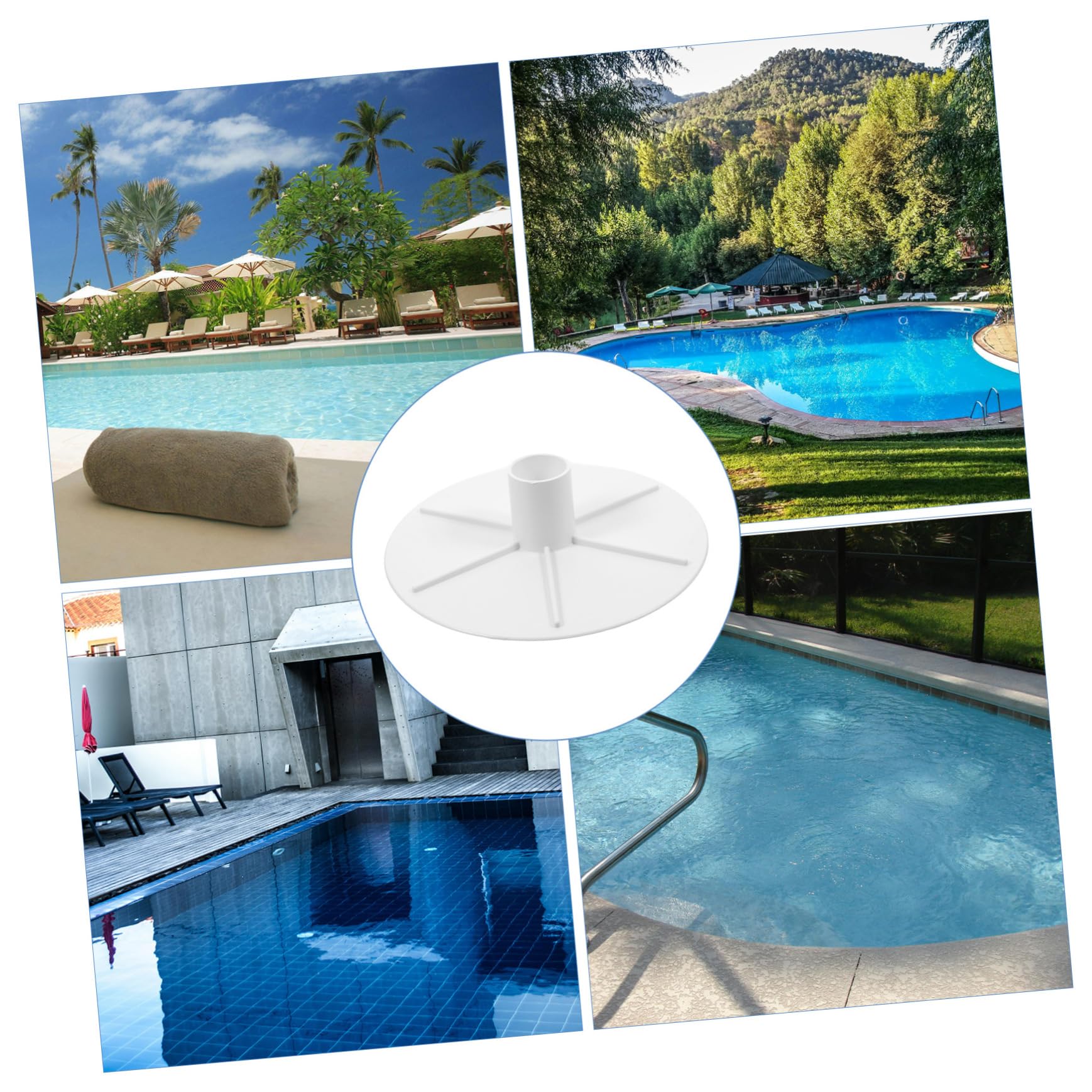 INOOMP 5piezas Placa De Skimmer De Piscina De Adaptador para Aspiradora Fácil Instalación Mantenimiento De Piscinas