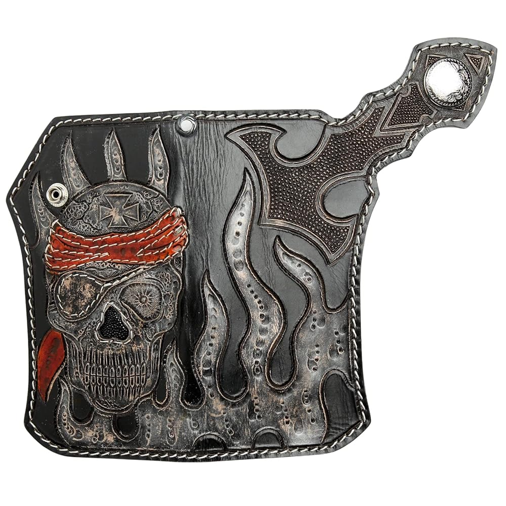 海賊トラッカーウォレット 海賊トラッカーウォレット Amazon.com: Genuine Leather Pirate