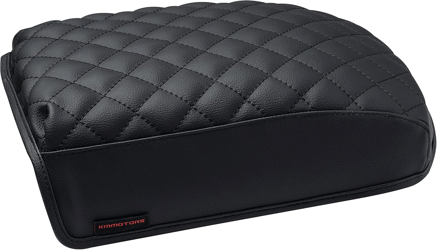 KMMOTORS Telluride Console Cover, Armrest Cushion, Vegan Leather, Console lid Protector, Anti-Scratch (Black)