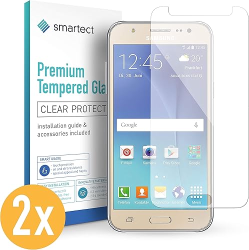 smartect Pellicola Vetro Temperato per Samsung Galaxy 2015 Pezzi Pellicola Protettiva con durezza Salvaschermo Anti-Impronte Anti-Bolle smartect Pellicola Vetro Temperato per Samsung Galaxy 2015 Pezzi Pellicola Protettiva con durezza Salvaschermo Anti-Impronte Anti-Bolle