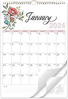 Vista 1 de Calendario de pared 2024, calendario mensual 2024, de enero de 2024 a diciembre de 2024, 12 x 17 pulgadas, calendario vertical mensual 2024