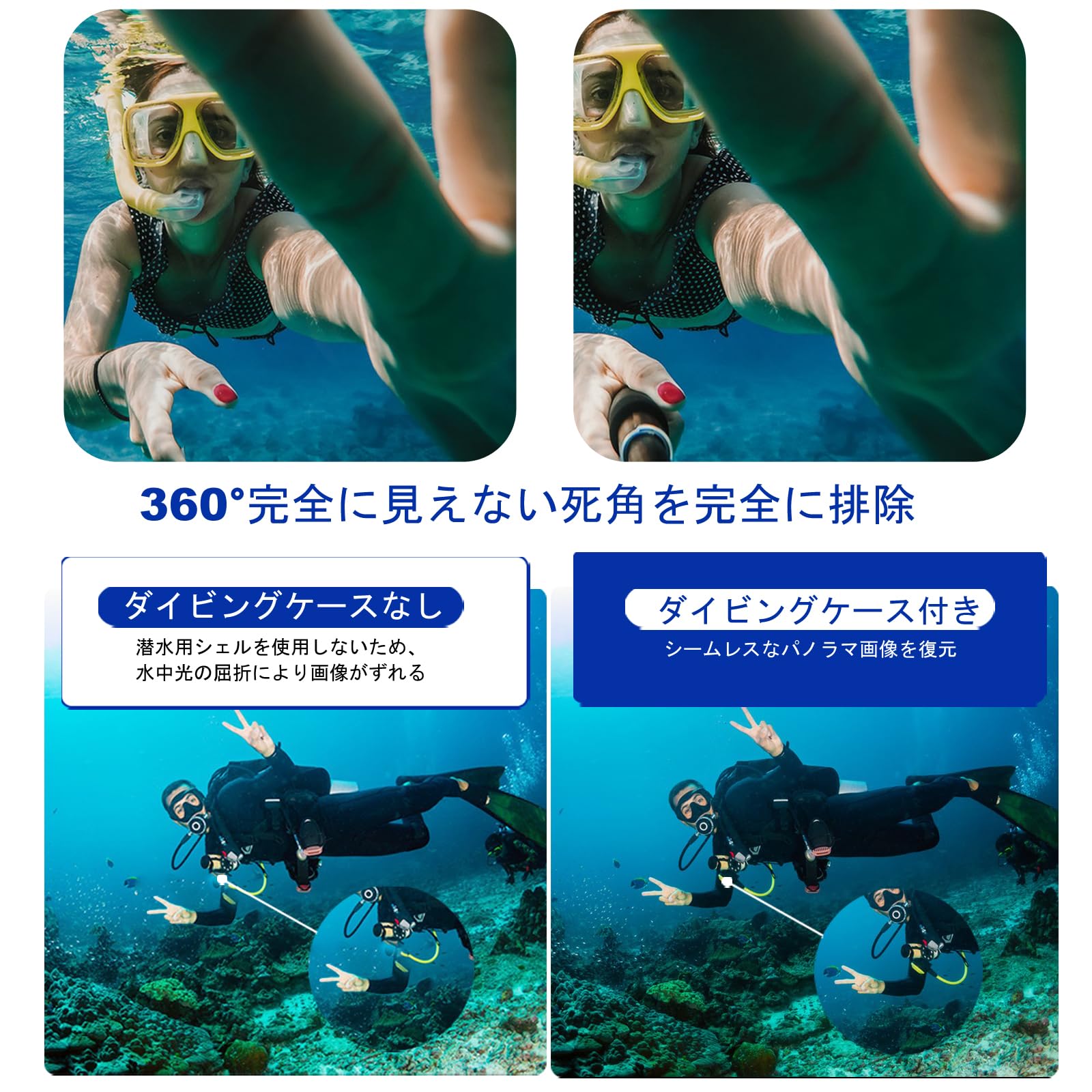 Amazon | PULUZ Insta360 X4用50m防水ダイビングケース、Insta 360 X4 