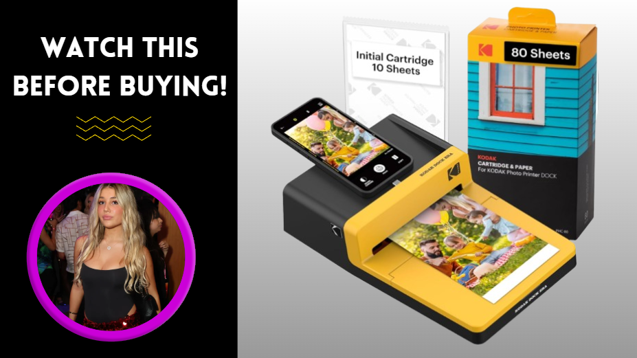 Watch KODAK Dock ERA Plus 4PASS Instant Photo Printer Review on