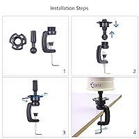 Vista 9 de EERYA Juego de cabezales de bloque de lona de 21 a 24 pulgadas para exhibición de pelucas, fabricación de tejido y peinado, cabeza de maniquí