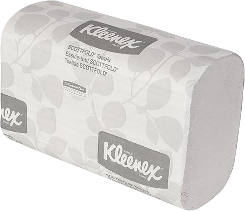 Miniatura 2 de KLEENEX SCOTTFOLD - Toallas de papel, 8 110 x 12 25, color blanco, paquete de 120, 25cartón