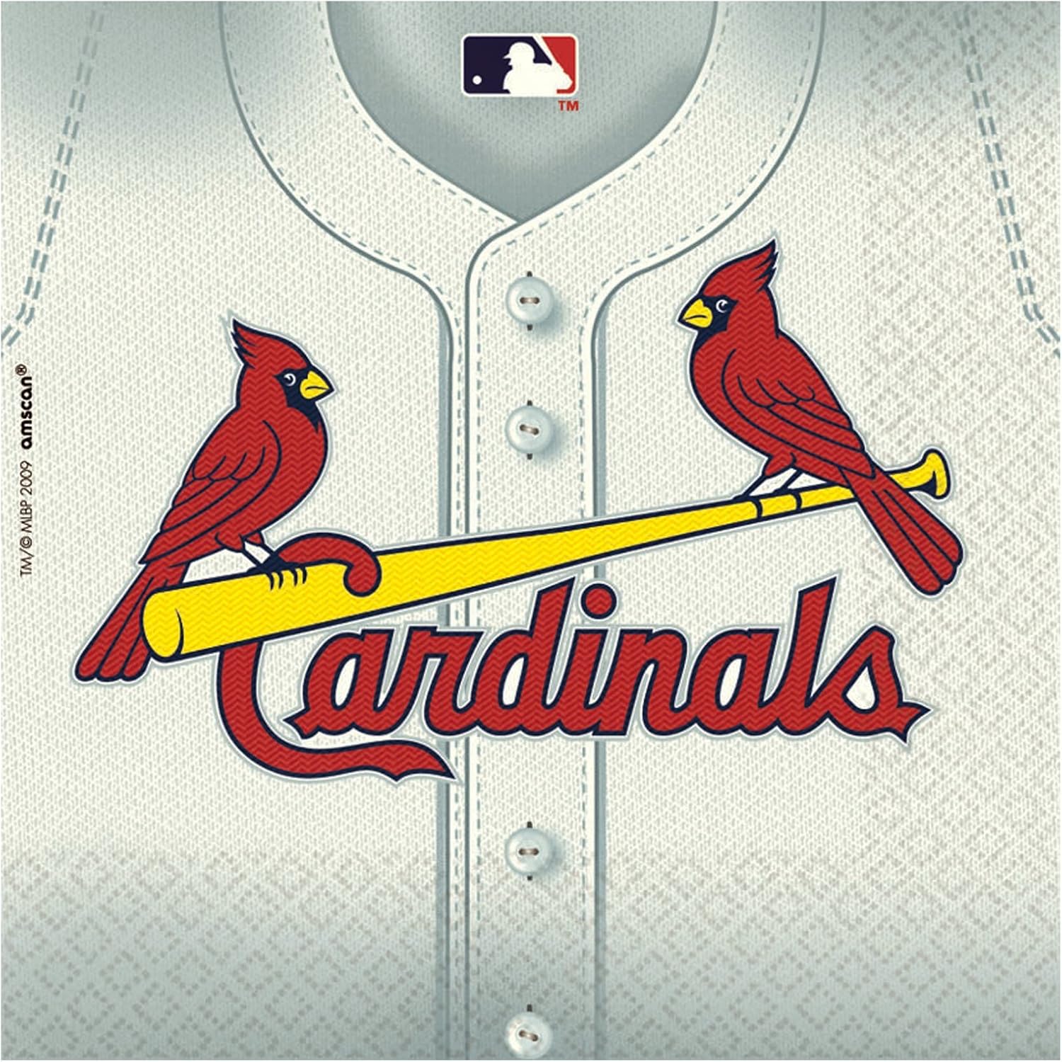 St. Louis Cardinals Luncheon Napkins - 6.5" x 6.5" (Pack of 36) - Perfect for Baseball Fan Gatherings, Parties & Celebrations